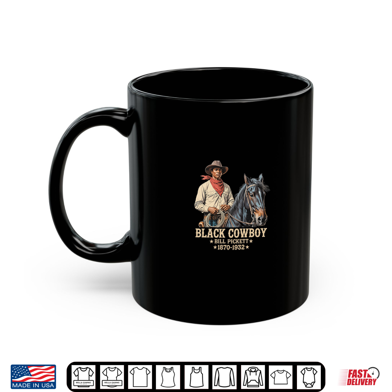 Black Cowboy Bill Pickett Vintage Western Rodeo Legend Shirt