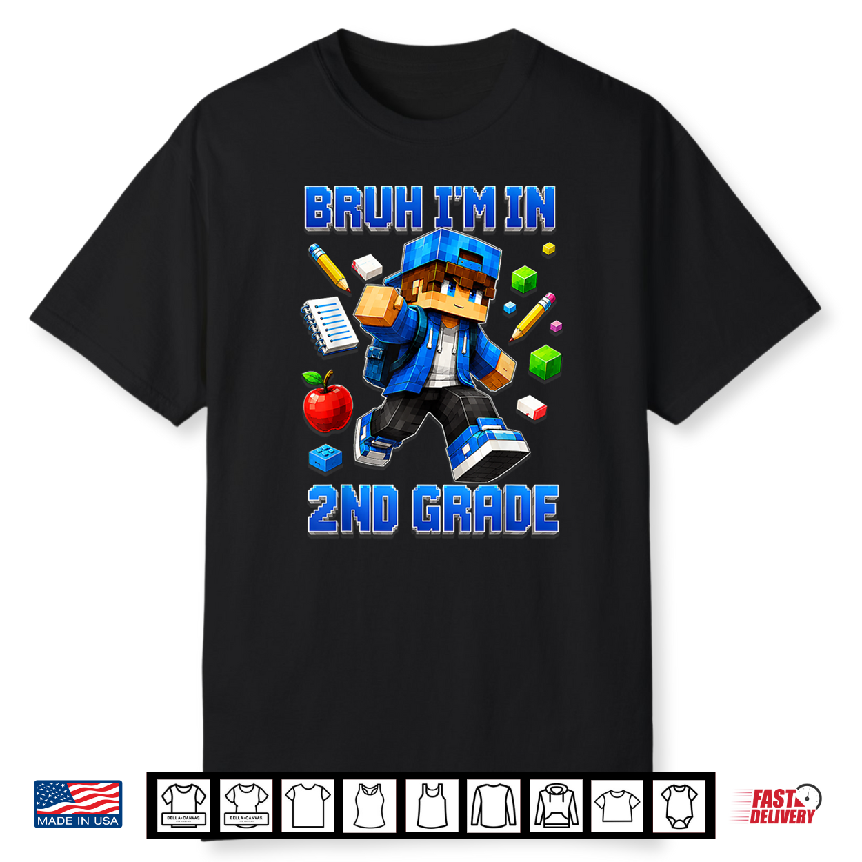 Bruh I’M In 2Nd Grade Back To School Gamer Shirt Bruh I’M In 2Nd Grade Back To School Gamer Shirt