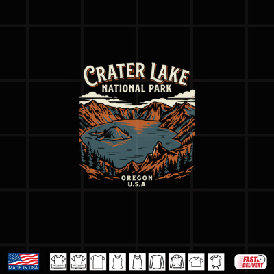 Design Crater Lake National Park Adventure Shirt