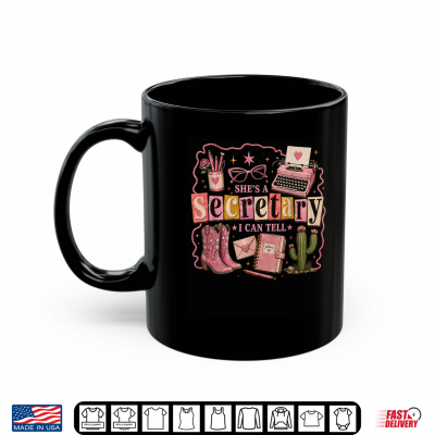 Mug Shes A Secretary I Can Tell Western Classroom Shirt