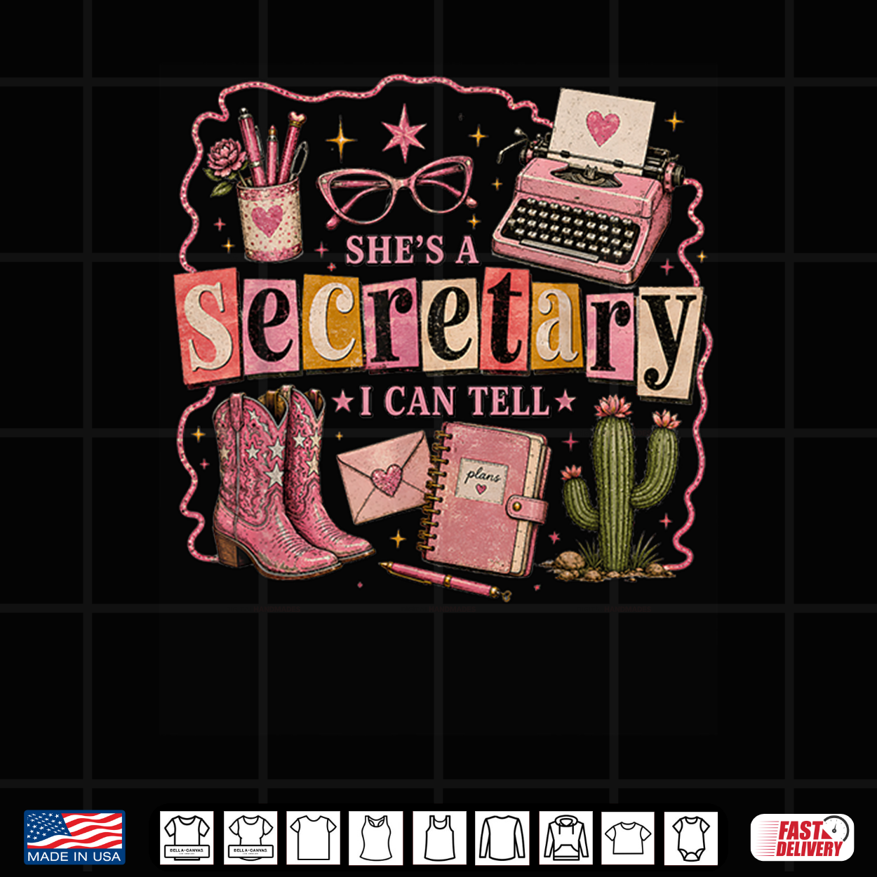 She’S A Secretary I Can Tell Western Classroom Shirt