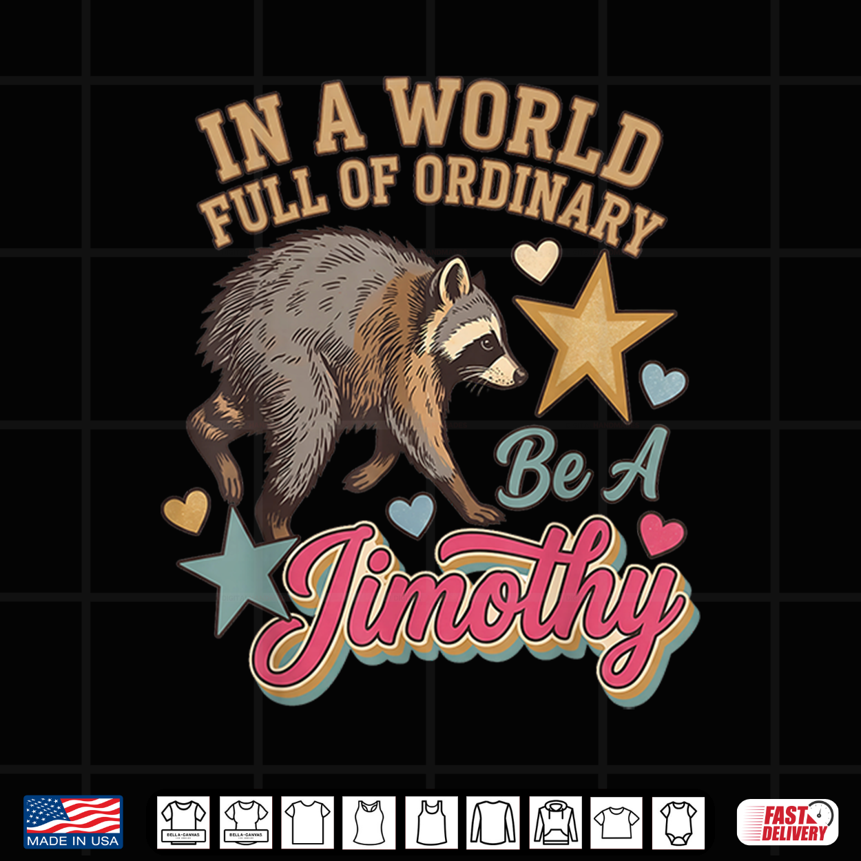 Jimothy Raccoon In A World Full Of Ordinary Seattle Meme Art Shirt