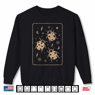 Sweatshirt Ladybugs And Stars Y2K Grunge Shirt