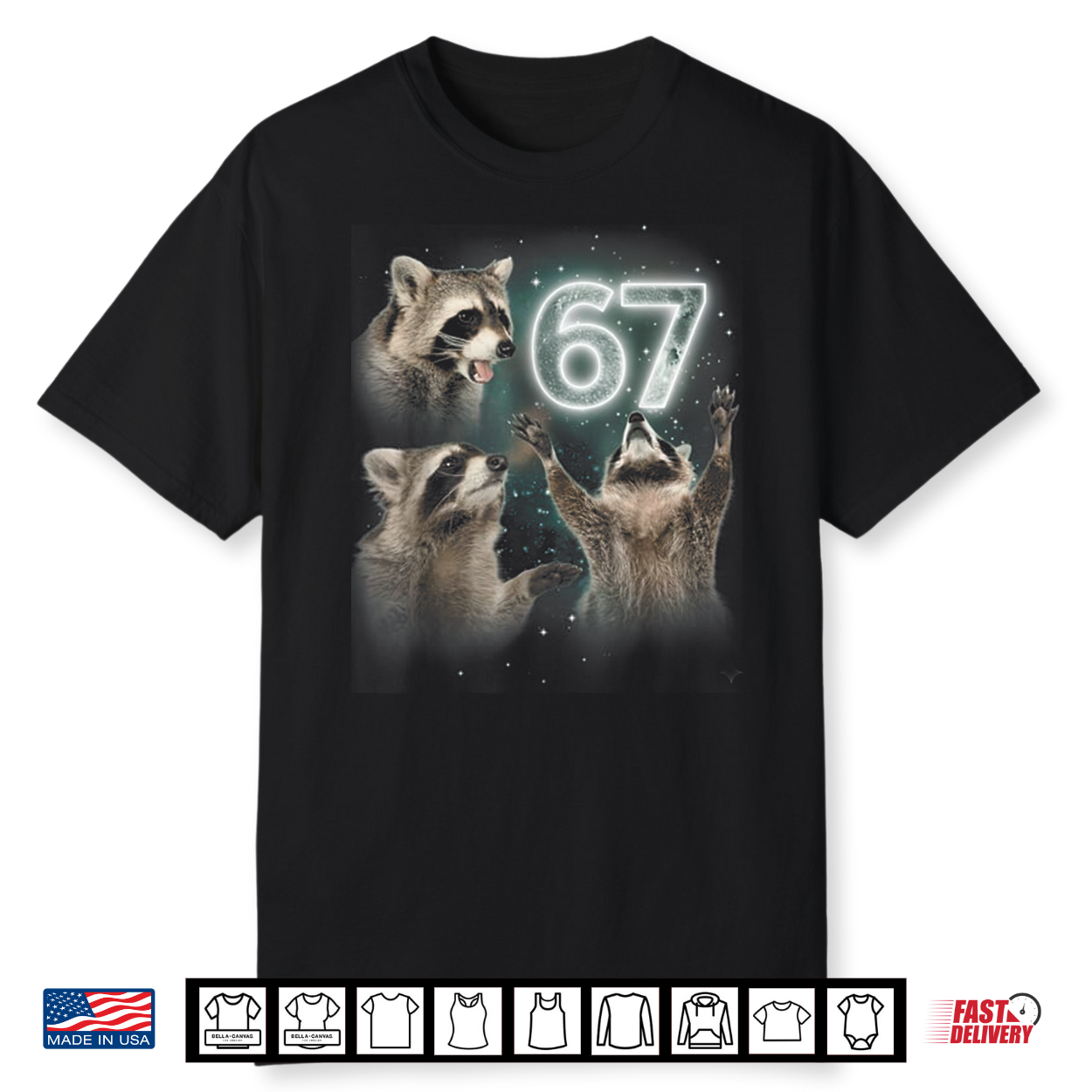 67 Meme Racoon Howling At The Moon 67 Shirt 6 7 Halloween Shirt 67 Meme Racoon Howling At The Moon 67 Shirt 6 7 Halloween Shirt