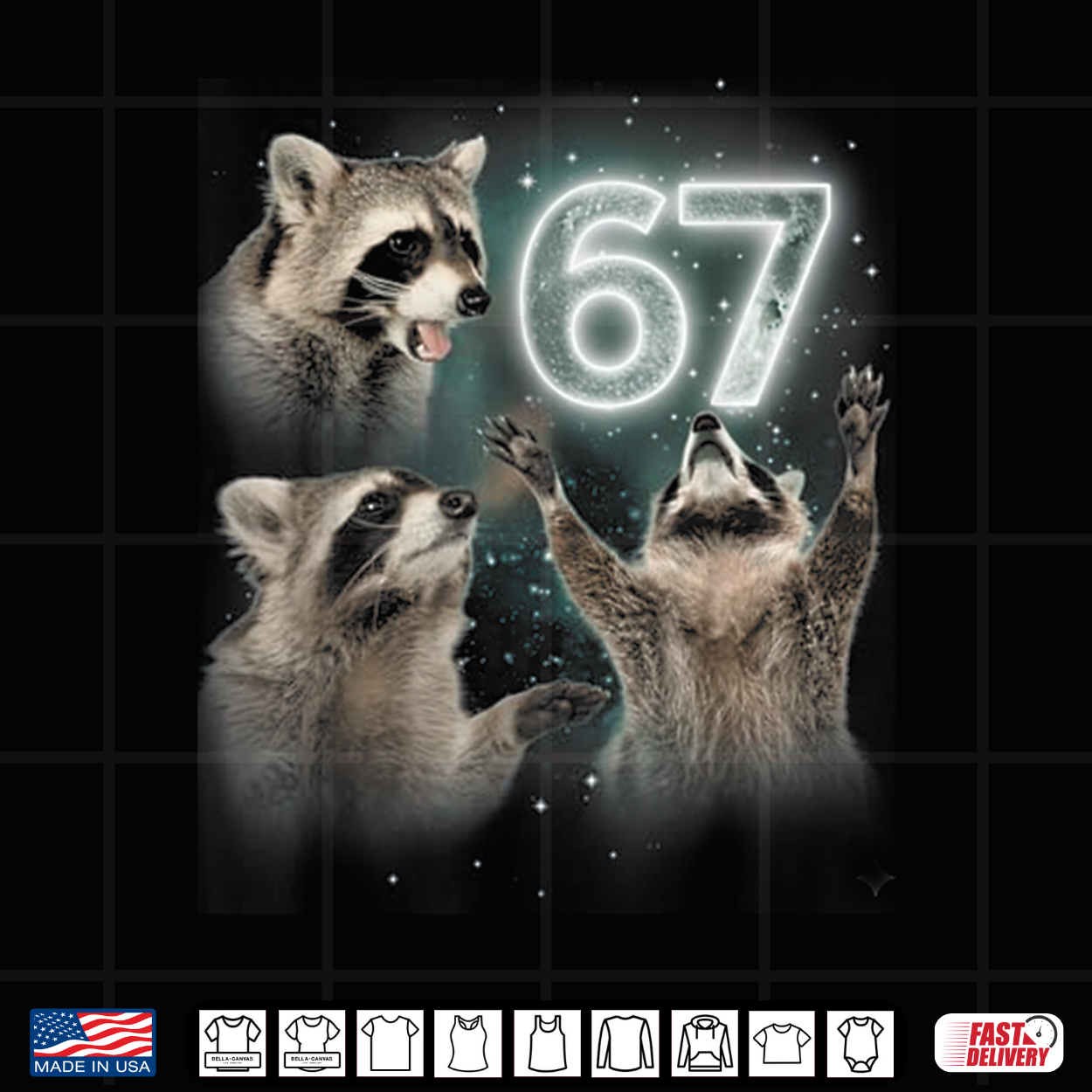67 Meme Racoon Howling At The Moon 67 Shirt 6 7 Halloween Shirt 67 Meme Racoon Howling At The Moon 67 Shirt 6 7 Halloween Shirt