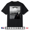 Cute Scary Face Horror Ghost Selfie With Alien Ufo Funny Shirt