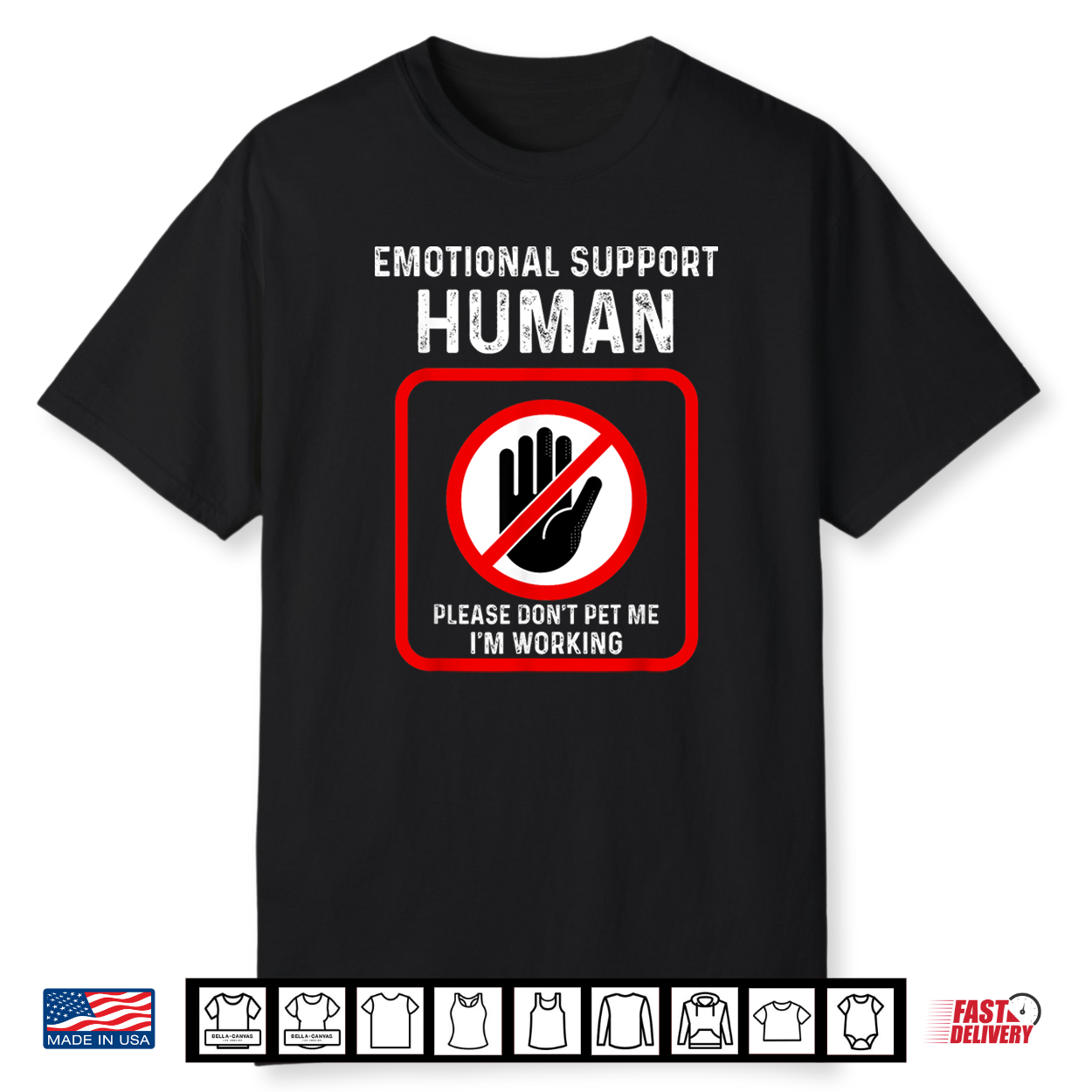 Emotional Support Human Halloween Costume Do Not Pet Me Shirt