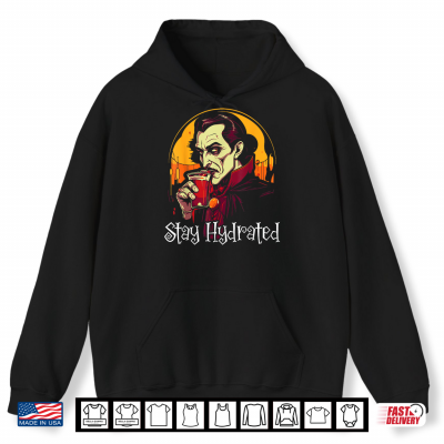 Hoodie Dracula Halloween Scary Trick Or Treat Spooky Vampire Shirt