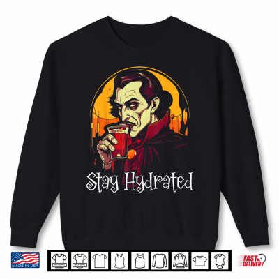 Sweatshirt Dracula Halloween Scary Trick Or Treat Spooky Vampire Shirt