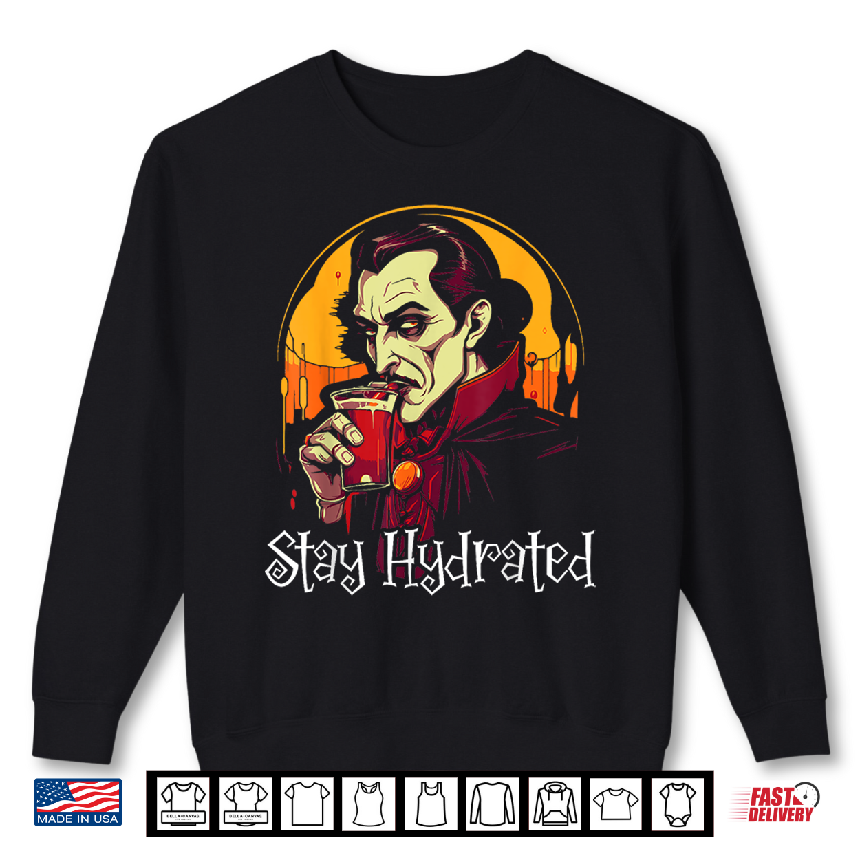 Dracula Halloween Scary Trick Or Treat Spooky Vampire Shirt