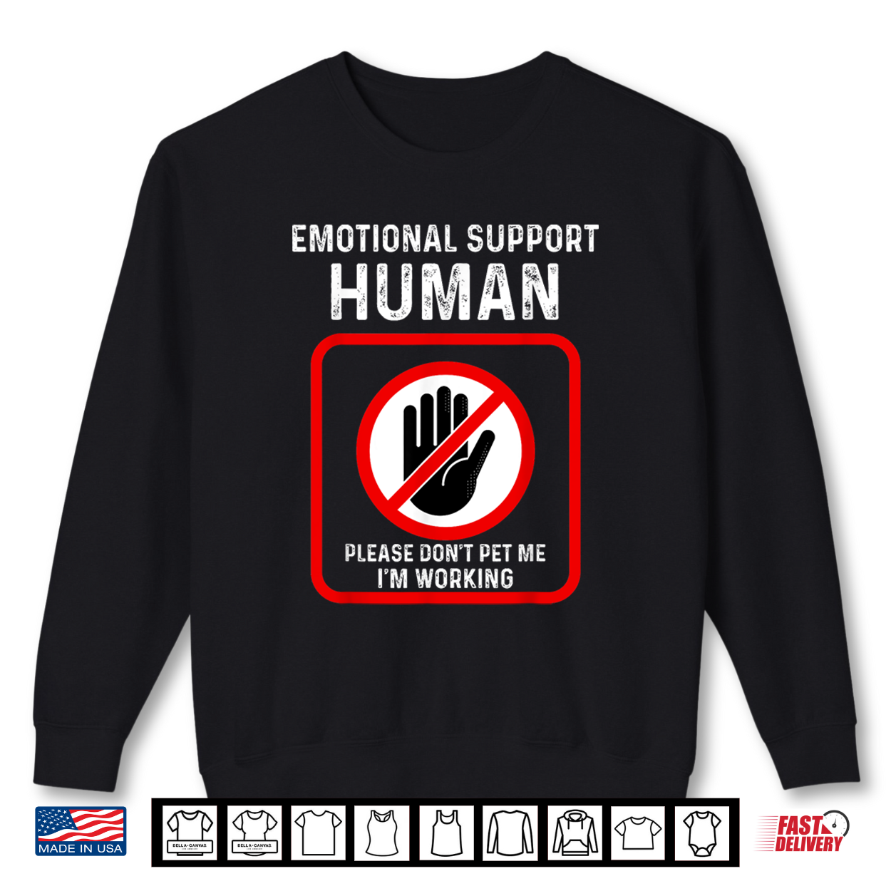Emotional Support Human Halloween Costume Do Not Pet Me Shirt