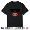 Funny Pink Pig Face Cool Sunglasses Cute Halloween Costume Shirt