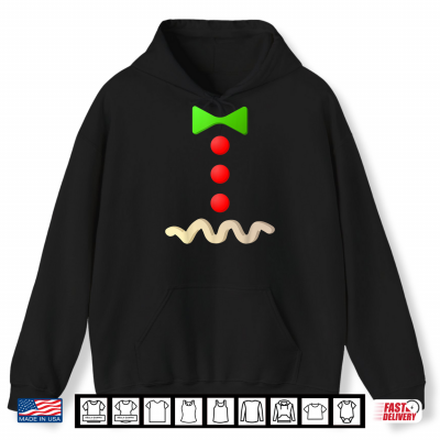 Hoodie Gingerbread Man Costume Shirt Halloween Costume Shirt Shirt