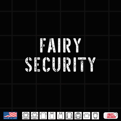 Design Halloween Dad Mom Daughter Adult Costume Fairy Security Shirt