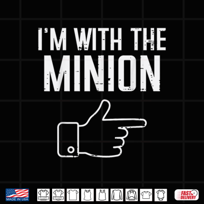Design Halloween Im with Minion Funny Match Costume Women Men Kids Shirt