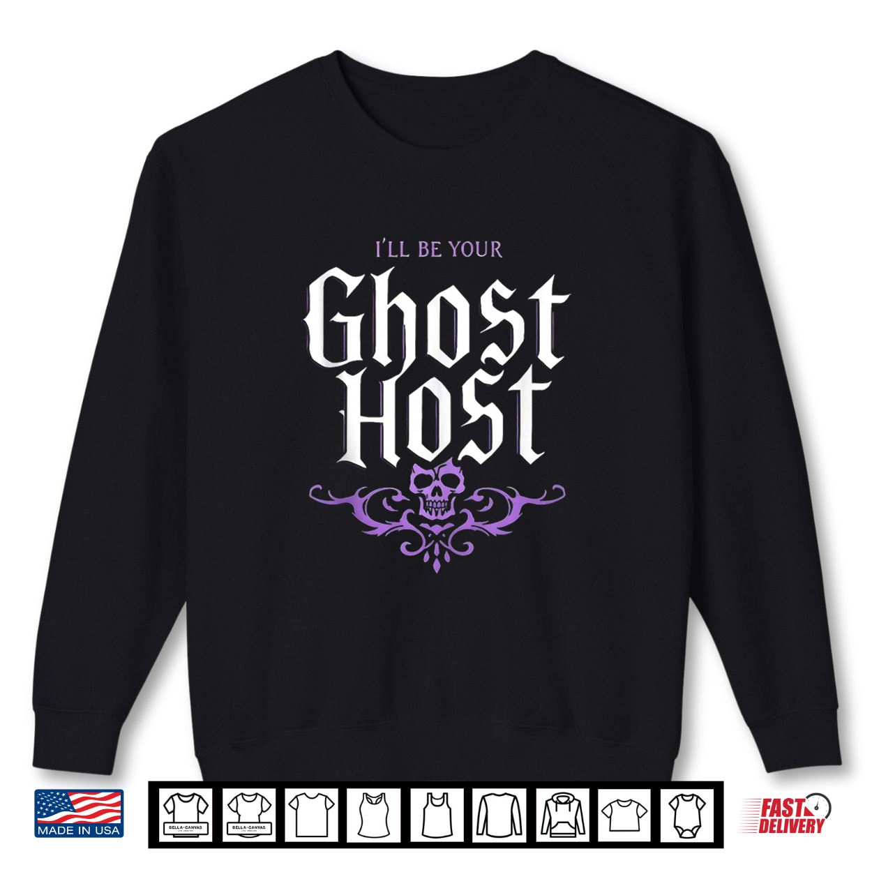 I’Ll Be Your Ghost Host Haunted Mansion Skull Halloween Vibe Shirt I’Ll Be Your Ghost Host Haunted Mansion Skull Halloween Vibe Shirt