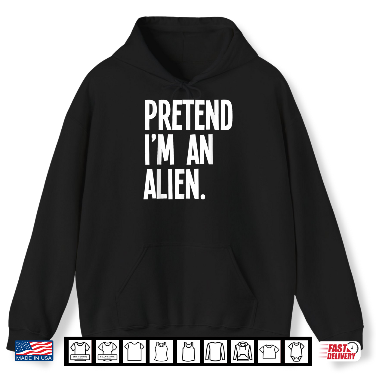 Pretend I’M An Alien Funny Halloween Party Costume Shirt