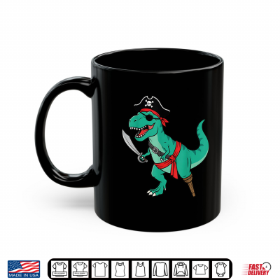 Mug Pirate Dinosaur Toddler Boy Funny Kids Halloween Costume Shirt
