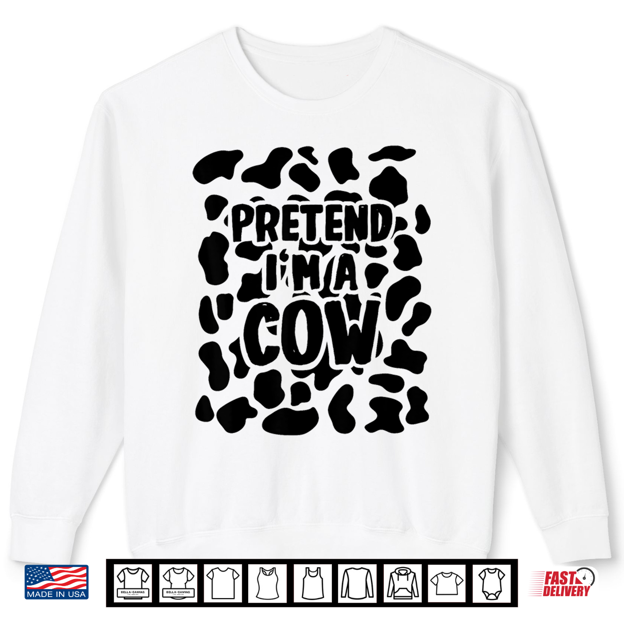 Pretend I’M A Cow Costume Halloween Shirt Pretend I’M A Cow Costume Halloween Shirt