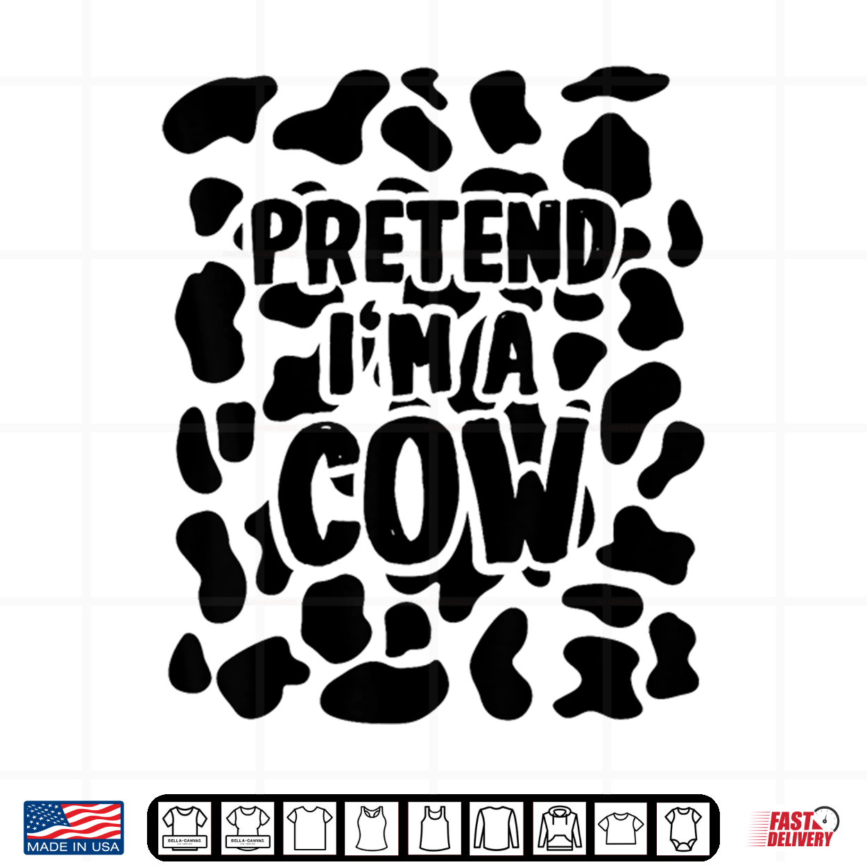 Pretend I’M A Cow Costume Halloween Shirt Pretend I’M A Cow Costume Halloween Shirt