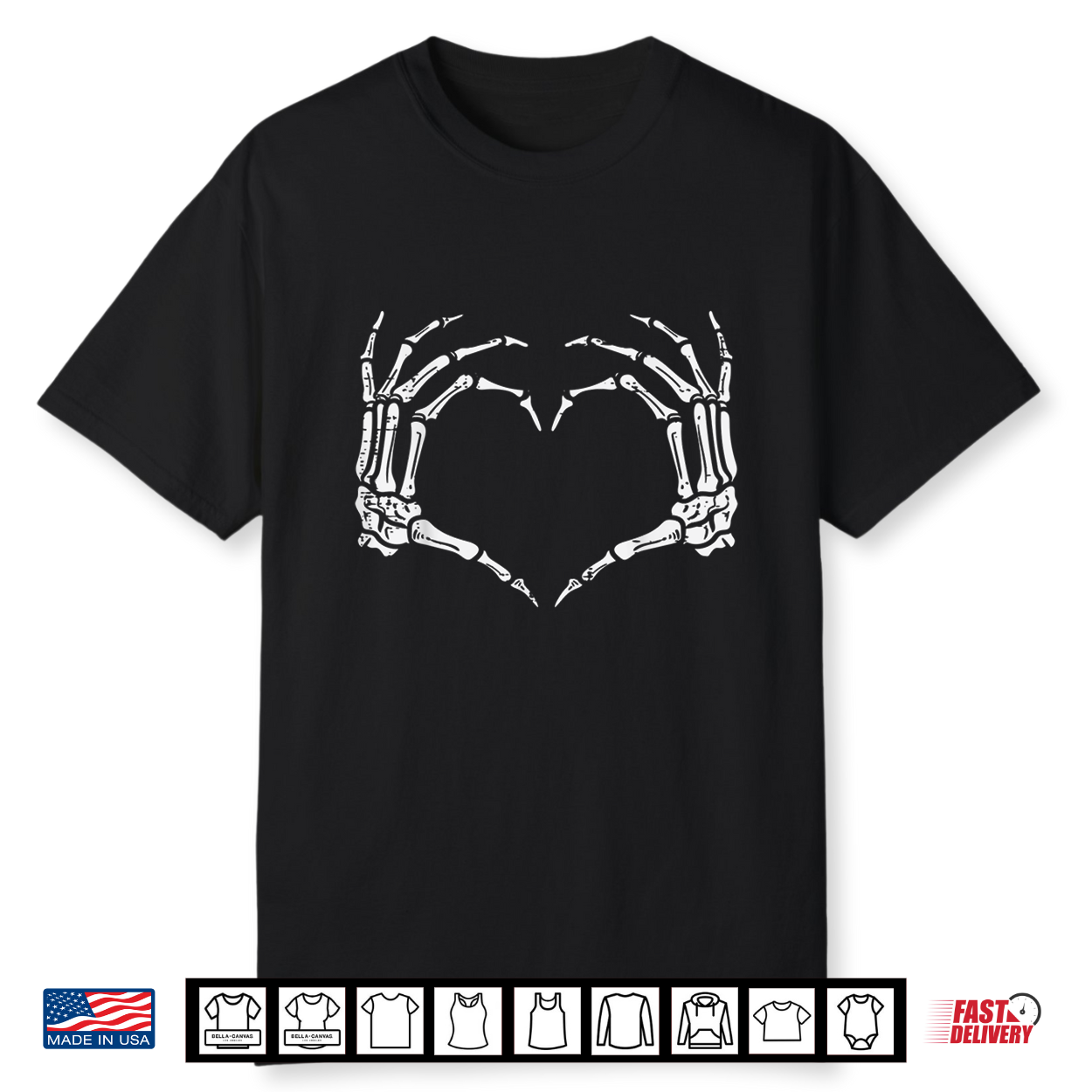 Skeleton Hands Heart Sign Retro Halloween Costume Women Girl Shirt Skeleton Hands Heart Sign Retro Halloween Costume Women Girl Shirt