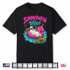 Summerween Vibes Spooky Ghost Unicorn Beach Halloween Girls Shirt