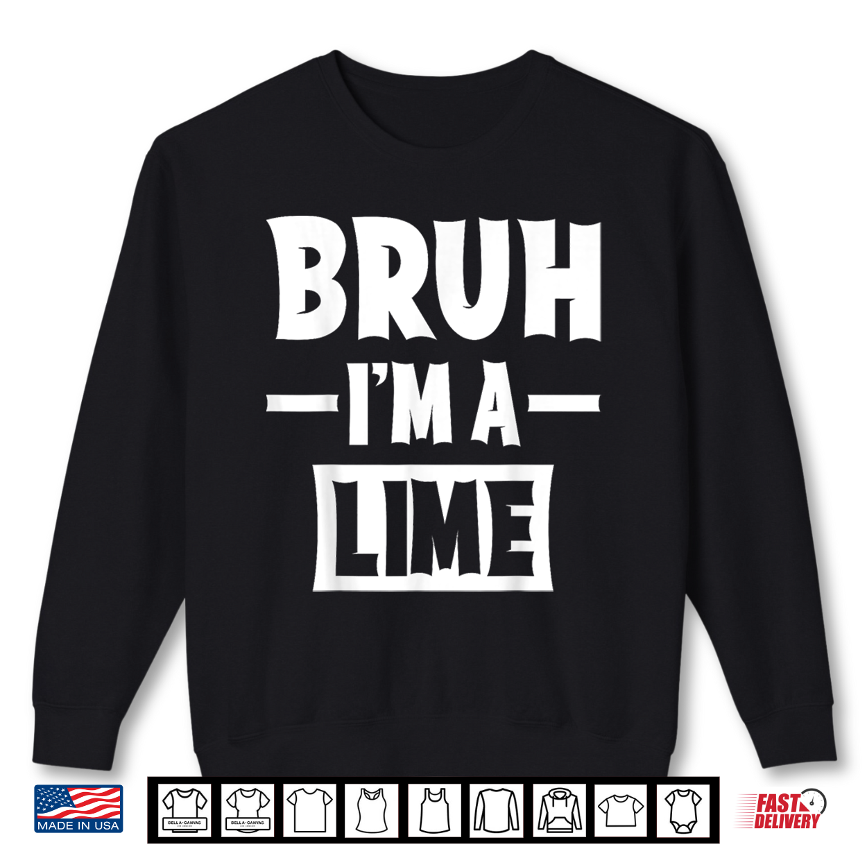 Bruh I’M A Lime Funny Lazy Halloween Costume Party Shirt