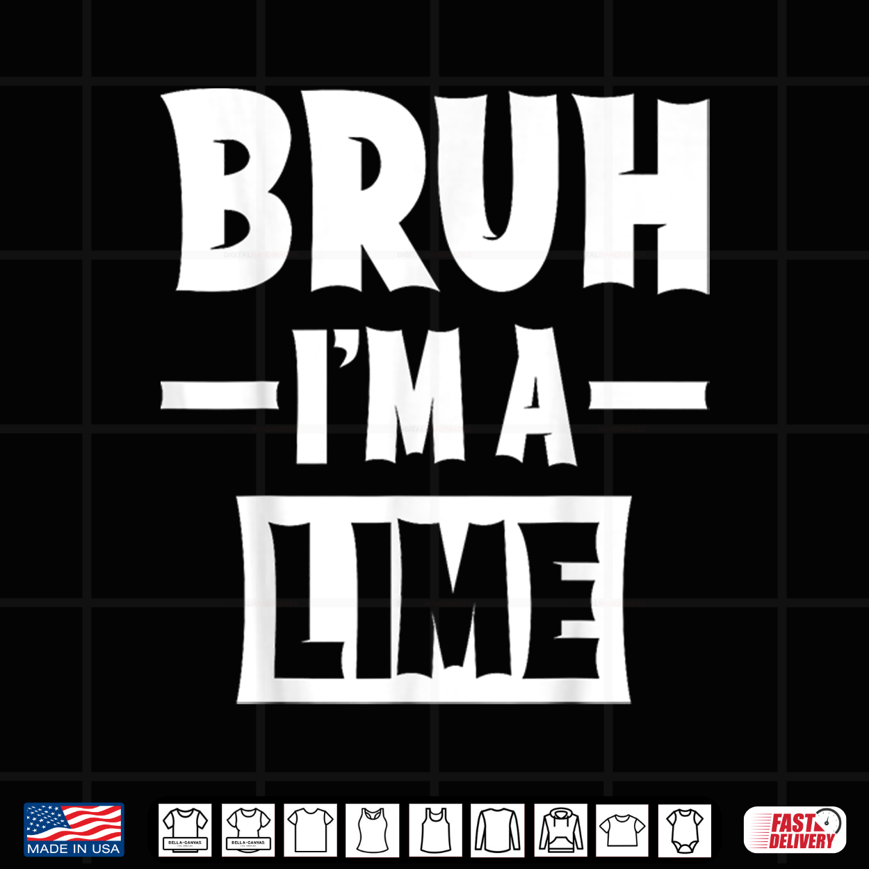 Bruh I’M A Lime Funny Lazy Halloween Costume Party Shirt