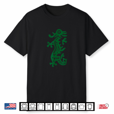 Chinese Mah Jong Green Dragon Tile Mahjong Costume Shirt