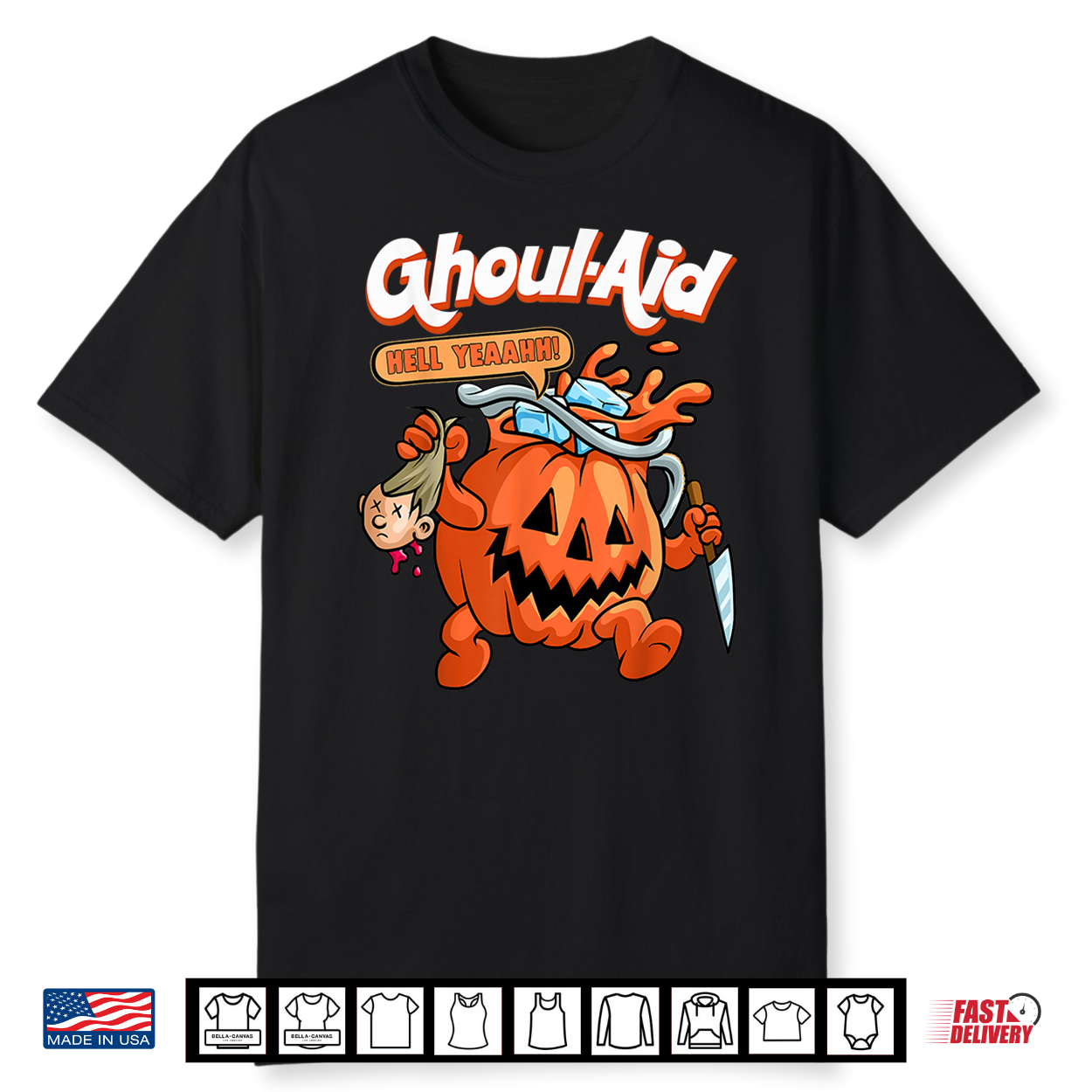 Cool Ghoul Aid Funny Ghoul Pumpkin Cute Meme Halloween Shirt