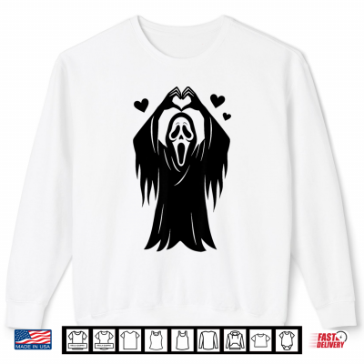 Creepy Horror Ghost Heart Hands Happy Halloween Shirt 2 Sweatshirt Creepy Horror Ghost Heart Hands Happy Halloween Shirt
