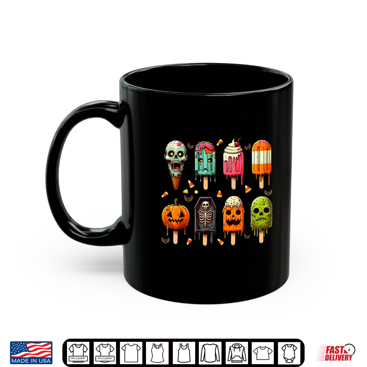 Funny Popsicle Summer Horror Halloween Ice Cream Summerween Shirt