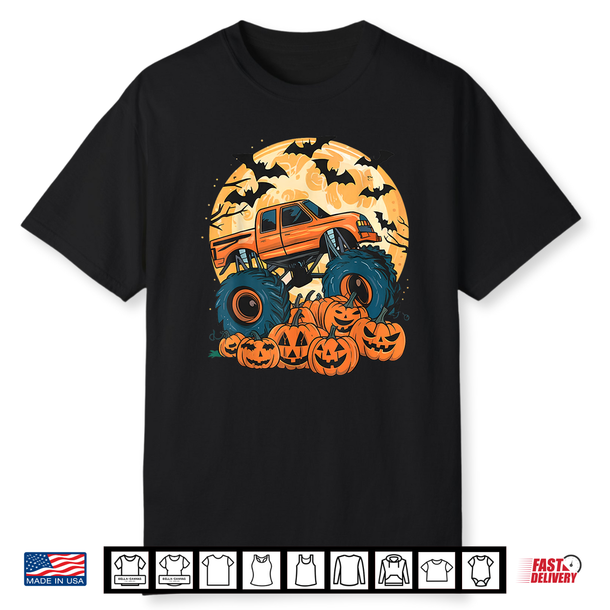 Ghost Truck Moon Pumpkin Halloween Shirt Ghost Truck Moon Pumpkin Halloween Shirt
