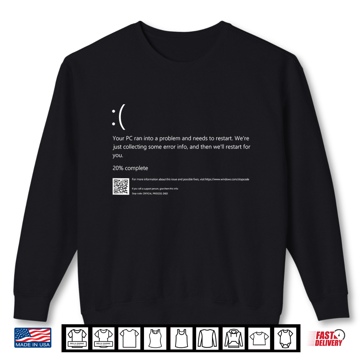Blue Screen Of Death It Geek Halloween Party Diy Costume Shirt Blue Screen Of Death It Geek Halloween Party Diy Costume Shirt