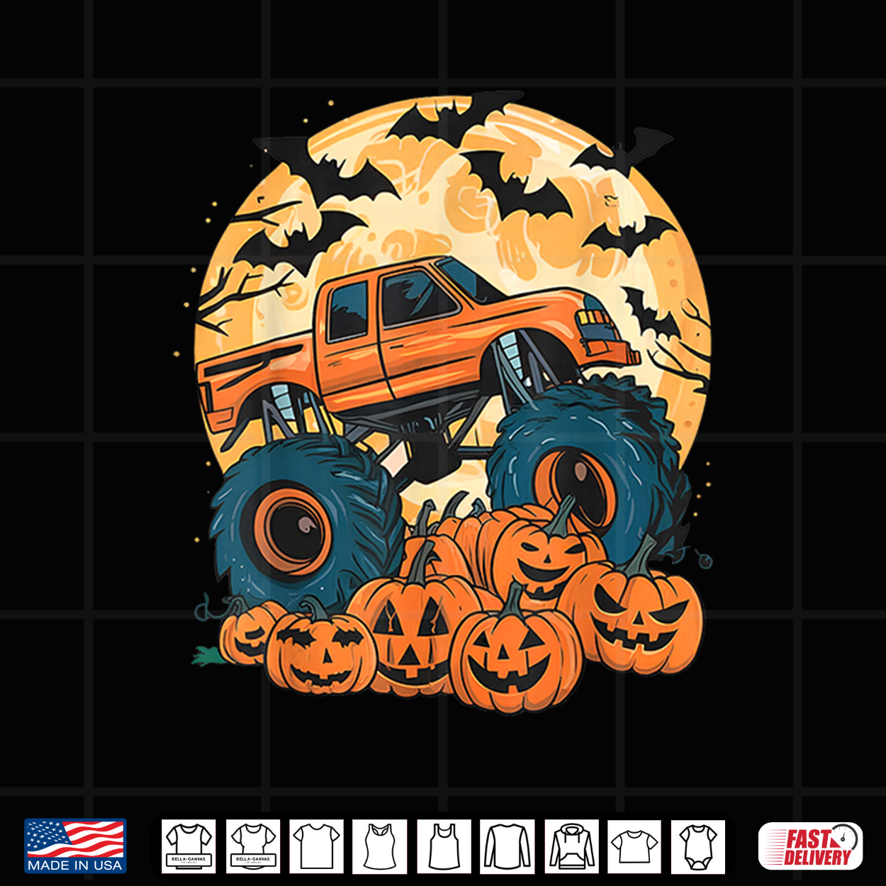 Ghost Truck Moon Pumpkin Halloween Shirt Ghost Truck Moon Pumpkin Halloween Shirt