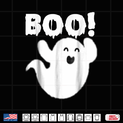 Design Cute Ghost Cool Funny Ghost Boo Halloween Shirt