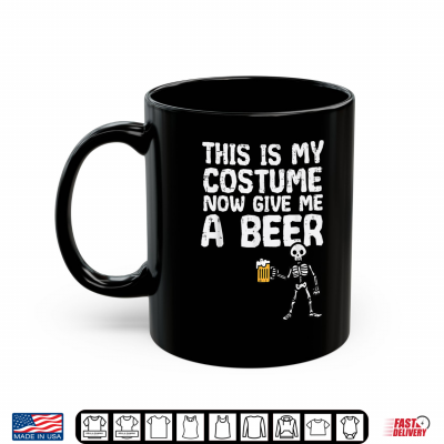 Mug Halloween This Is My Costume Give Me Funny Skeleton Dad Shirt