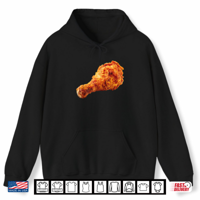 Hoodie Fried Chicken Drumstick Funny Food Halloween Costume Shirt