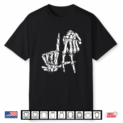 La Hand Sign Lazy Diy Halloween Costume Skeleton Los Angeles Shirt