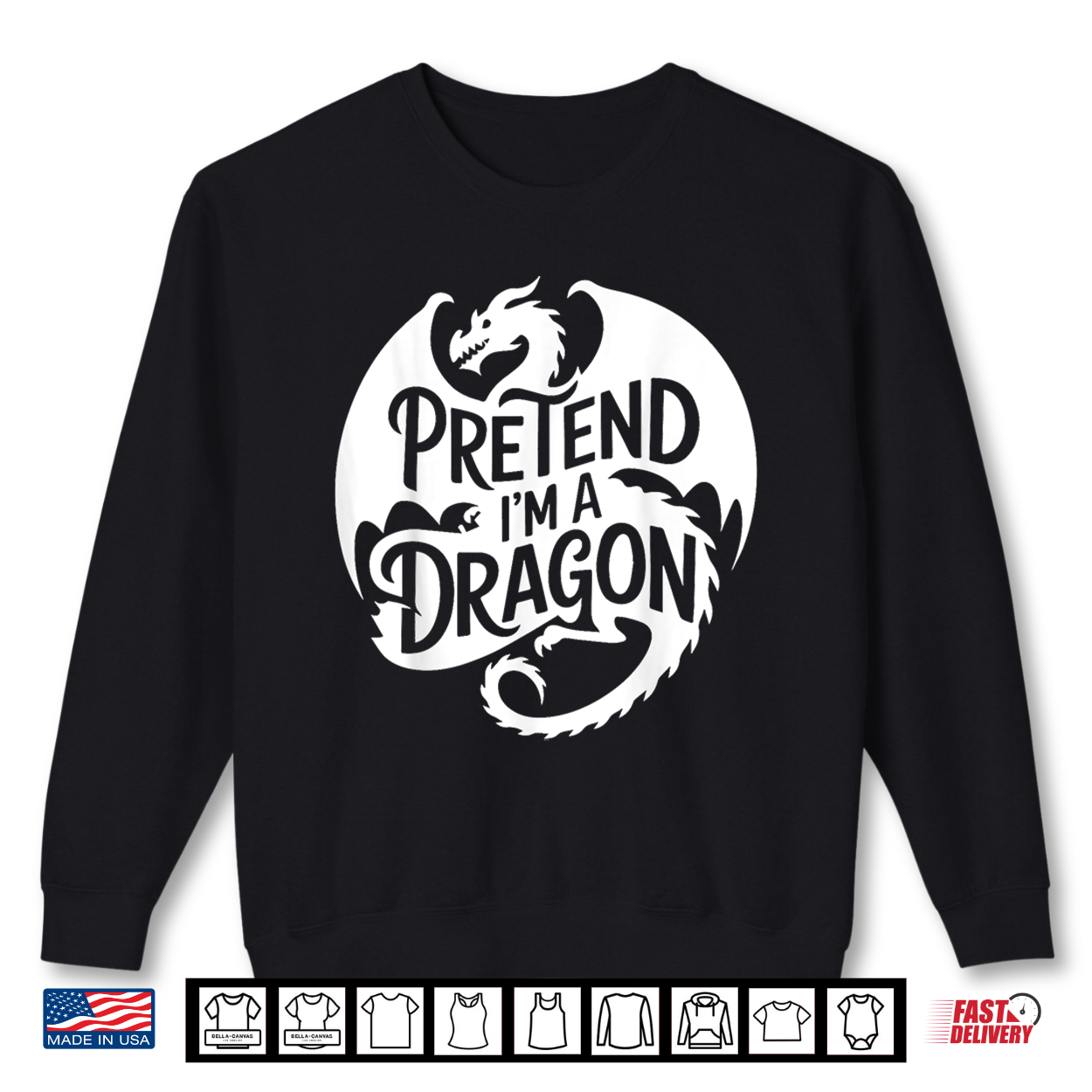Group Easy Adult Halloween Costumes Pretend I’M A Dragon Shirt
