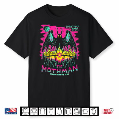 Mothman Halloween Shirt For Witches Wicked Clothes Shirt