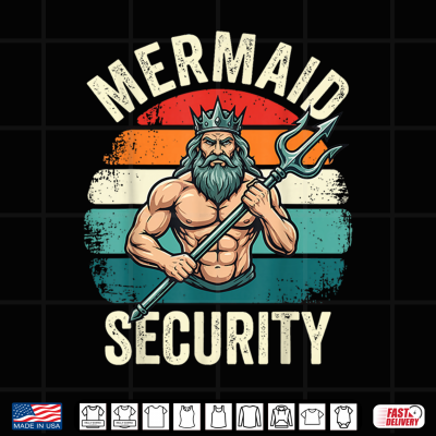 Mermaid Security Shirt 4 Design Mermaid Security Shirt