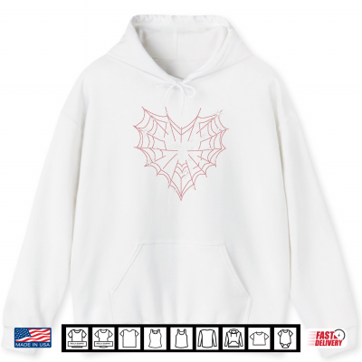 Halloween Spider Web Costume Cute Heart Spider Web Cobweb Shirt 1 Hoodie Halloween Spider Web Costume Cute Heart Spider Web Cobweb Shirt