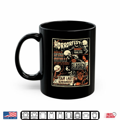 Horrorfest Movie Poster Terror Old Time Halloween Shirt 3 Mug Horrorfest Movie Poster Terror Old Time Halloween Shirt