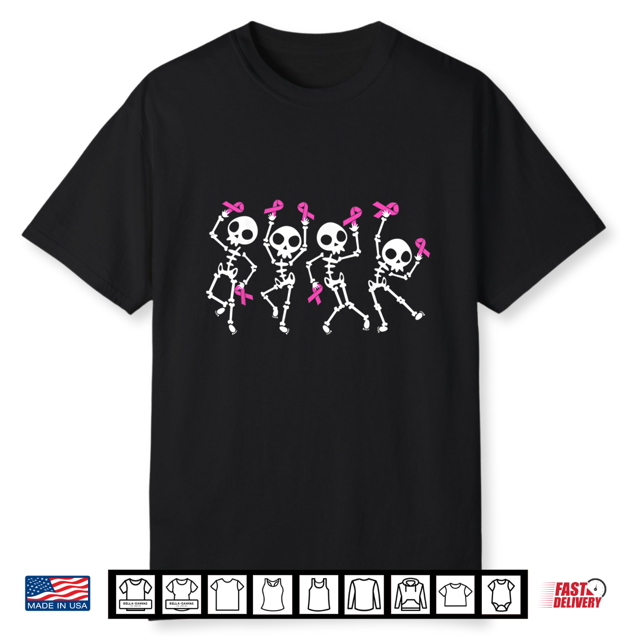 Pink Ribbon Breast Cancer Awareness Skeleton Shirt Pink Ribbon Breast Cancer Awareness Skeleton Shirt