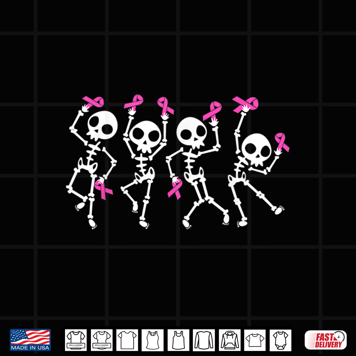 Pink Ribbon Breast Cancer Awareness Skeleton Shirt Pink Ribbon Breast Cancer Awareness Skeleton Shirt