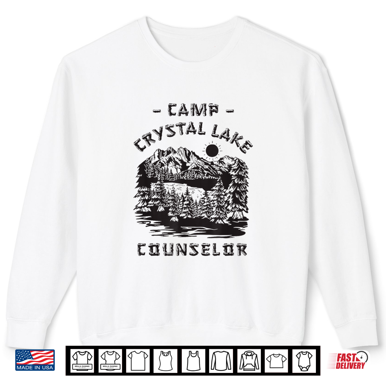 Summer Crystal Camp Halloween Retro 1980 Clear Lake Friday Shirt