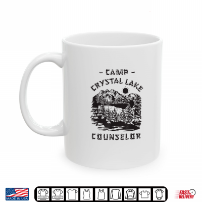 Mug Summer Crystal Camp Halloween Retro 1980 Clear Lake Friday Shirt