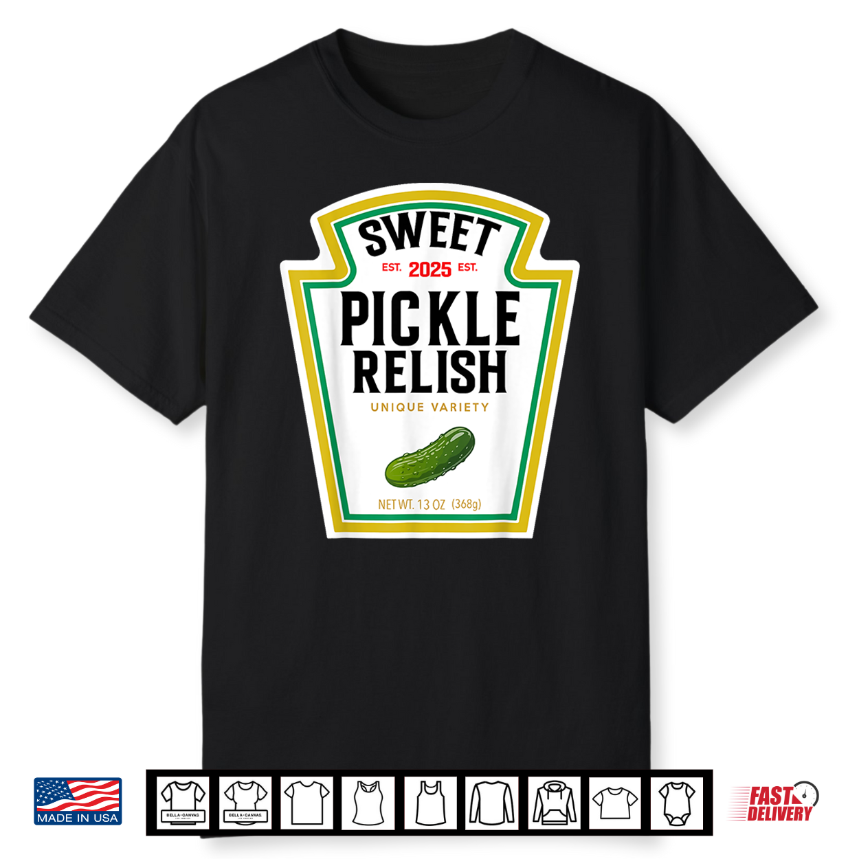 Sweet Relish Funny Halloween Condiment Green Pickle Shirt Sweet Relish Funny Halloween Condiment Green Pickle Shirt