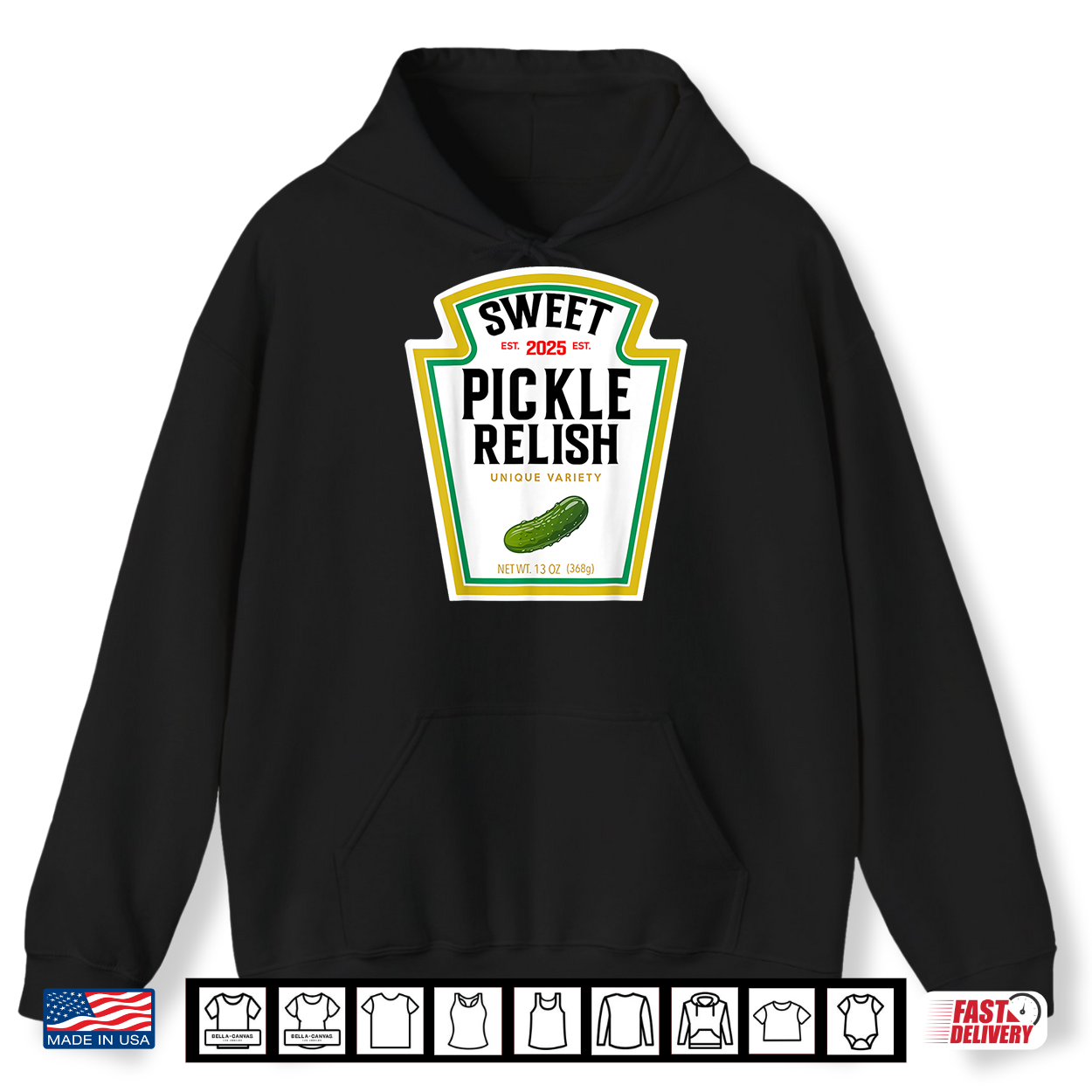 Sweet Relish Funny Halloween Condiment Green Pickle Shirt Sweet Relish Funny Halloween Condiment Green Pickle Shirt